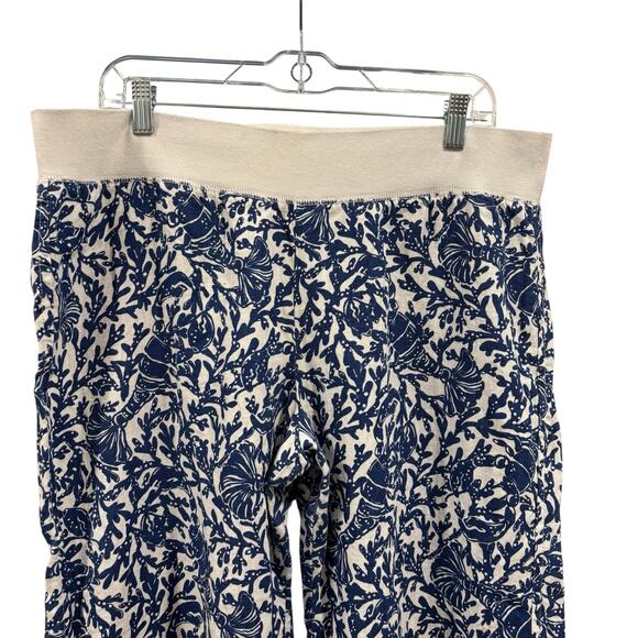 LILLY PULITZER 100% Linen Beach Palazzo Wide Leg Pants, Size XL - Picture 3 of 9